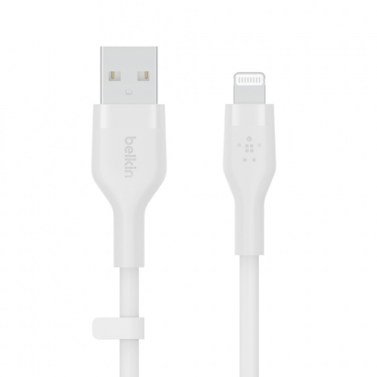 Belkin kabel USB-A na LTG_silikon, 1M, bílý