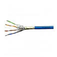 Kabel F/FTP Cat.6a 500 MHz 4x2xAWG23, LS0H modrý, Dca, 500m