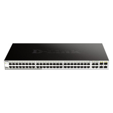 D-Link DGS-1210-52 L2/L3 Smart+ switch, 48x GbE, 4x RJ45/SFP, fanless