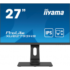 27" iiyama XUB2793HS-B4: IPS, FHD,HDMI,DP,repro