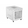 19" VOLNĚ STOJÍCÍ RACKOVÁ SKŘÍŇ 15U 800X1000 ŠEDÁ LCD S PERFOROVANÝMI DVEŘMI LANBERG (PLOCHÉ BALENÍ)