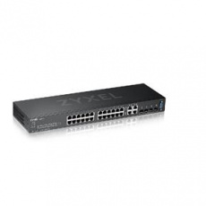 Zyxel GS2220-28, 28-port Managed Layer2+ Gigabit Ethernet switch, 24x Gigabit metal + 4x Gigabit dual personality (RJ45/