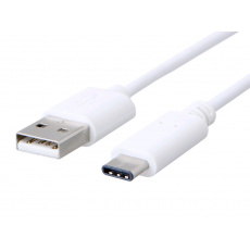 Kabel C-TECH USB 2.0 AM na Type-C kabel (AM/CM), 2m, bílý Kabel C-TECH USB 2.0 AM na Type-C kabel (AM/CM), 2m, bílý