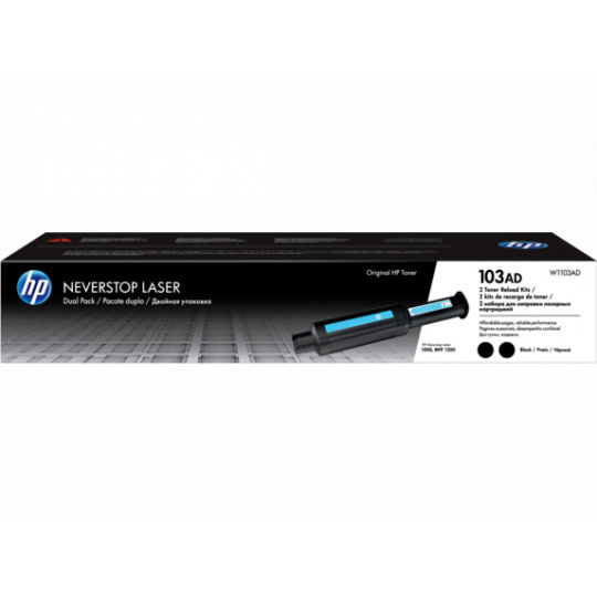 HP 103AD Black Neverst. Laser, dvojbalení, W1103AD