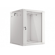 LANBERG 19" RACKOVÁ SKŘÍŇ PRO MONTÁŽ NA STĚNU 15U/600X600 (FLAT PACK) S PROSKLENÝMI DVEŘMI ŠEDÁ V2c