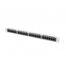 PATCH PANEL 24 PORTŮ 1U 19" CAT.5E UTP ŠEDÝ LANBERG