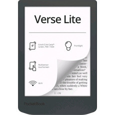 E-book POCKETBOOK 619 Verse Light, Midnight Grey, šedý