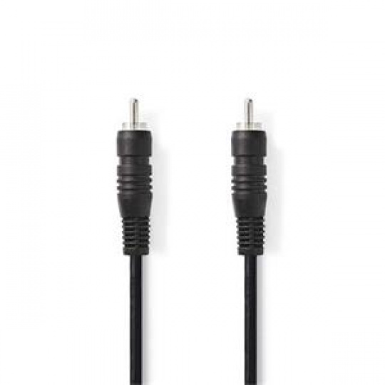 Nedis CAGB24170BK20 - Digitální Audio kabel | RCA Zástrčka - RCA Zástrčka | 2 m | Černá barva