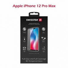 SWISSTEN OCHRANNÉ SKLO ULTRA DURABLE 3D APPLE IPHONE 12 Pro Max ČERNÉ SWISSTEN OCHRANNÉ SKLO ULTRA DURABLE 3D APPLE IPHONE 12 Pro Max ČERNÉ