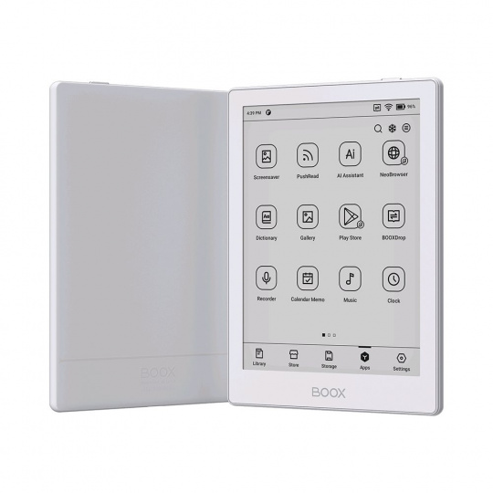 E-book ONYX BOOX GO 6, bílá, 6" Carta 1300, 32GB, Bluetooth, Android 11, E-ink displej