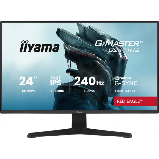 iiyama G-Master/G2471HS-B1/23,8"/IPS/FHD/240Hz/0,3ms/Černá/3R