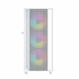 Gembird Fornax 4000 ARGB/Midi Tower/Transpar./Bílá