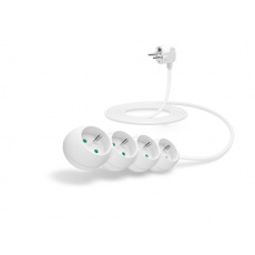 CONNECT IT prodlužovací kabel 230 V, 4 zásuvky, 3 m, bez vypínače (bílý) CONNECT IT prodlužovací kabel 230 V, 4 zásuvky, 3 m, bez vypínače (bílý)