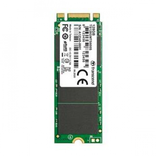 TRANSCEND MTS600S 128GB SSD disk M.2 2260, SATA III 6Gb/s (MLC), 530MB/s R, 200MB/s W, retail packing