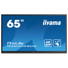 65" iiyama TE6504MIS-B2AG: IPS, 4K, 400cd/m2, 24/7, iiWare, WiFi, 4x Touch Pen, HDMI, USB-C, 20P