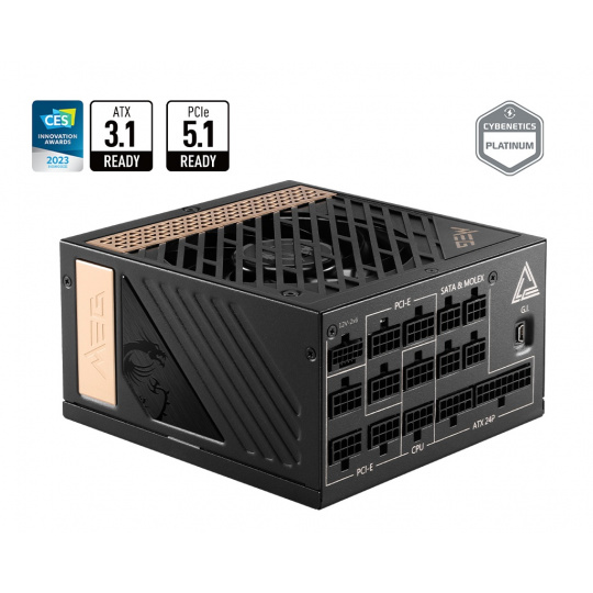 MSI zdroj MEG Ai1300P PCIE5 1300W 80PLUS PLATINUM MSI zdroj MEG Ai1300P PCIE5 1300W 80PLUS PLATINUM