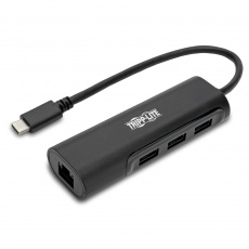 Tripplite Rozbočovač USB-C / 3x USB-A + Gbe, USB 3.0, černá