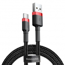 Baseus CATKLF-B91 Cafule Kabel USB-C 3A 1m Red/Black