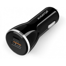 Aligator Nabíječka do auta POWER DELIVERY 20W, USB + USB-C, černá Aligator Nabíječka do auta POWER DELIVERY 20W, USB + USB-C, černá