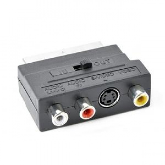 Gembird Obousměrný adaptér SCART/RCA/S-VIDEO