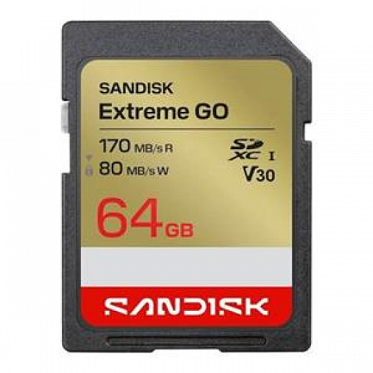 SanDisk Extreme SD UHS-I 64GB SD 170MB/s(R) / 80MB/s(W) SanDisk Extreme SD UHS-I 64GB SD 170MB/s(R) / 80MB/s(W)