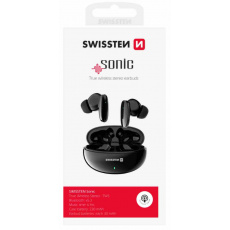 SWISSTEN BLUETOOTH TWS SLUCHÁTKA SONIC ČERNÁ SWISSTEN BLUETOOTH TWS SLUCHÁTKA SONIC ČERNÁ