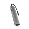 Epico 6v1 Slim Hub 8K s USB-C konektorem - šedá
