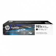 HP 981X Černá originální kazeta PageWide s vysokou výtěžností pro HP PageWide Enterprise Color 556 / MFP 586