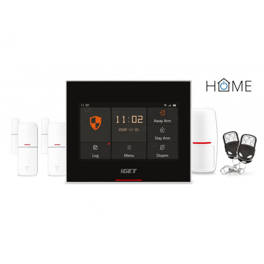 iGET HOME Alarm X5 - Inteligentní bezdrátový systém pro zabezpečení budov, ovládání pomocí Wi-Fi, GSM, speciální funkce