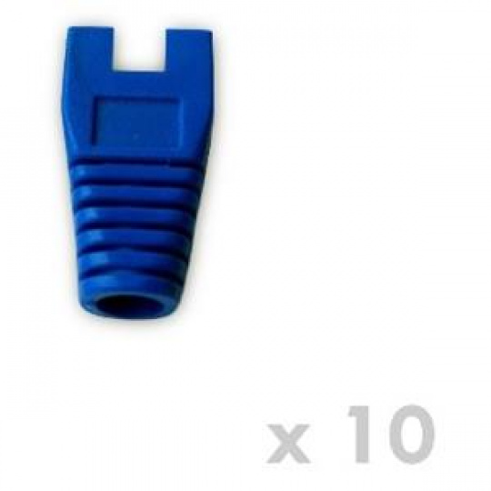 DATACOM Návlek pro plug RJ45 s výřezem modrý  (10ks)