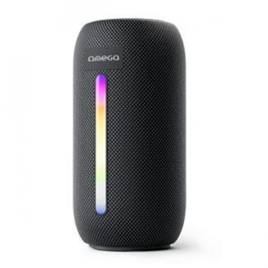 Platinet OMEGA Bluetooth reproduktor V5.1, 10W RMS, RGB podsvícení, baterie 1500mAh, válcový tvar
