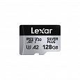 Lexar 128GB H-P Silver Plus microSDHC s adp C10 A2