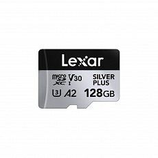 Lexar 128GB H-P Silver Plus microSDHC s adp C10 A2 Lexar 128GB H-P Silver Plus microSDHC s adp C10 A2