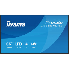 65" iiyama LH6564UHS-B1AG:VA, 4K UHD,Android,24/7 65" iiyama LH6564UHS-B1AG:VA, 4K UHD,Android,24/7