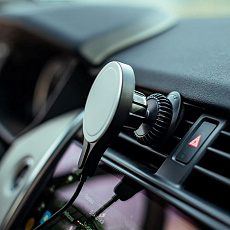 Car charger 15W MagSafe 1,5m + 40W - černý