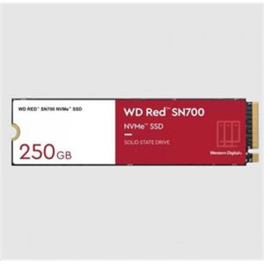 WD RED SSD NVMe 250GB PCIe SN700, Geb3 8GB/s, (R:3100/W:1600 MB/s) TBW 500