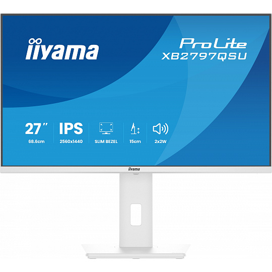iiyama ProLite/XB2797QSU-W1/27"/IPS/QHD/75Hz/1ms/Bílá/5R