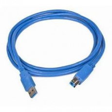 GEMBIRD Kabel USB A-B 3m 3.0, modrý