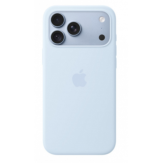 iPhone 18 Pro Max Silicone Case with MS - Cr.Blue iPhone 18 Pro Max Silicone Case with MS - Cr.Blue