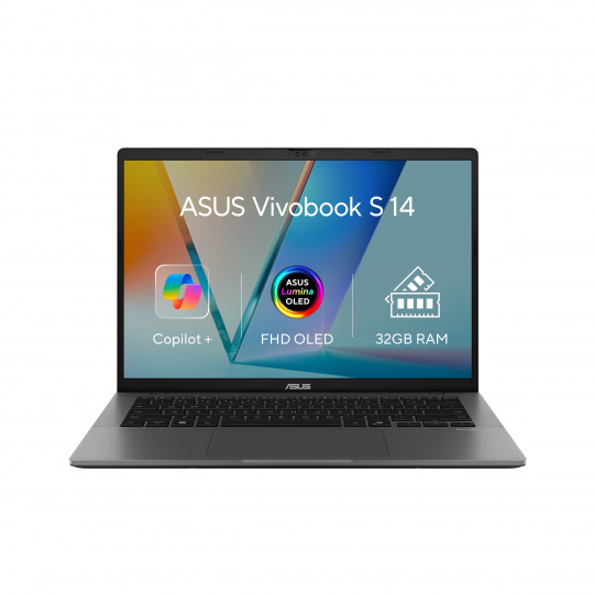 ASUS Vivobook S 14 OLED/S3407QA-OLED063W/SD-X1-26-100/14"/WUXGA/32GB/1TB/Adreno/W11H/Gray/2R ASUS Vivobook S 14 OLED/S3407QA-OLED063W/SD-X1-26-100/14"/WUXGA/32GB/1TB/Adreno/W11H/Gray/2R