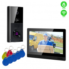 EVOLVEO DoorPhone AHD10, Sada domácího WiFi videotelefonu s ovládáním dveří a RFID, černý 10" monito EVOLVEO DoorPhone AHD10, Sada domácího WiFi videotelefonu s ovládáním dveří a RFID, černý 10" monito