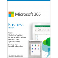 Microsoft 365 Business Standard Mac/Win All Lng, 1 rok (dříve Office 365 Business Premium)