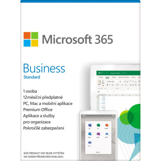 Microsoft 365 Business Standard (Mac/Win All Lng, 1 rok (dříve Office 365 Business Premium))