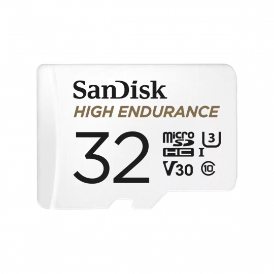 SanDisk High Endurance/micro SDHC/32GB/100MBps/UHS-I U3 / Class 10/+ Adaptér