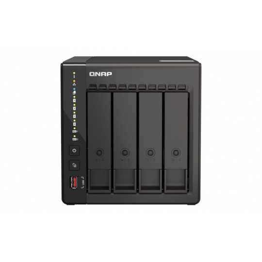 QNAP NVR QVP-41C (4core 2,6GHz, 8GB RAM, 4xSATA, 2x2,5GbE, 2xM.2 slot, 2xHDMI, kamery: 8 (max 24)