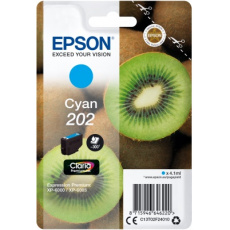 EPSON ink Cyan 202 Premium - singlepack, 4,1ml, 300s, standard