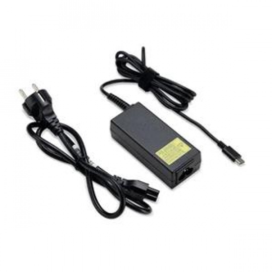 Acer 100W USB TYPE-C ADAPTER, BLACK, EU POWER CORD  - pro zařízení s AC adapterem Type-C (retail pack)
