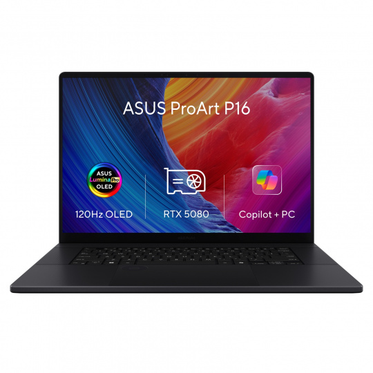 ASUS ProArt P16/H7606WW-OLED009X/AI9-HX370/16"/4K/T/64GB/2TB/RTX 5080/W11P/Black/2R ASUS ProArt P16/H7606WW-OLED009X/AI9-HX370/16"/4K/T/64GB/2TB/RTX 5080/W11P/Black/2R