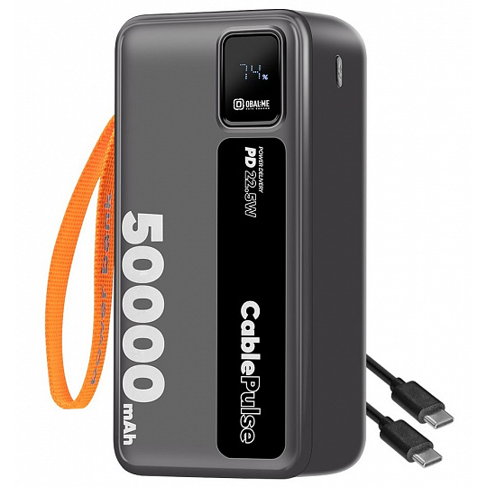 OBAL:ME CablePulse Powerbanka 50000mAh 22,5W Black OBAL:ME CablePulse Powerbanka 50000mAh 22,5W Black