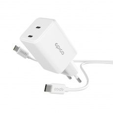 Epico GaN 45W adaptér EA45 s 1,2 m USB-C kabelem Epico GaN 45W adaptér EA45 s 1,2 m USB-C kabelem